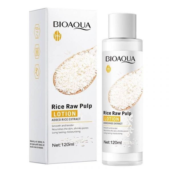 BIOAOUA RICE RAW LOTION Renewing lotion with rice extract, 120ml